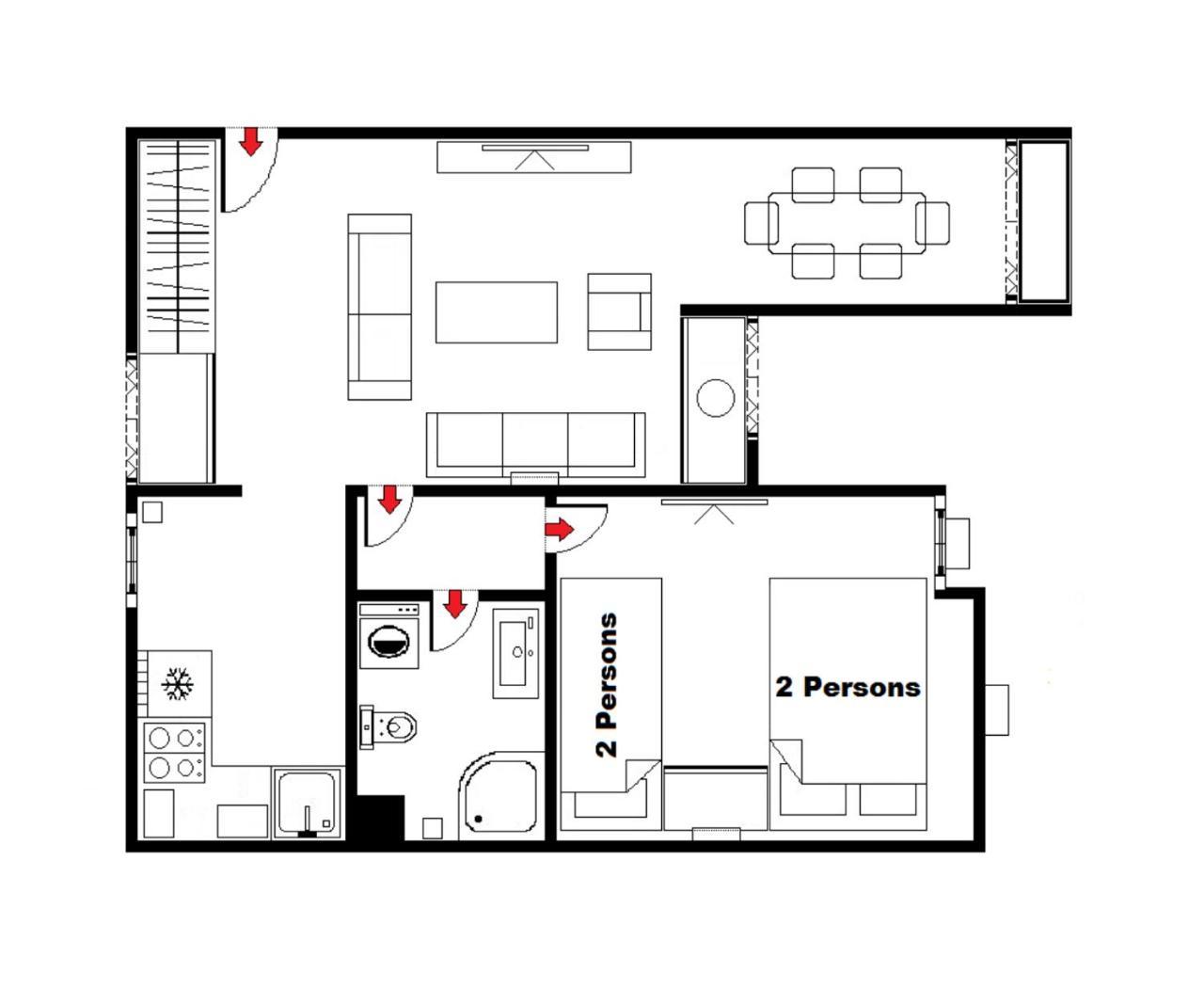D&D Apartment 1 부드바 외부 사진